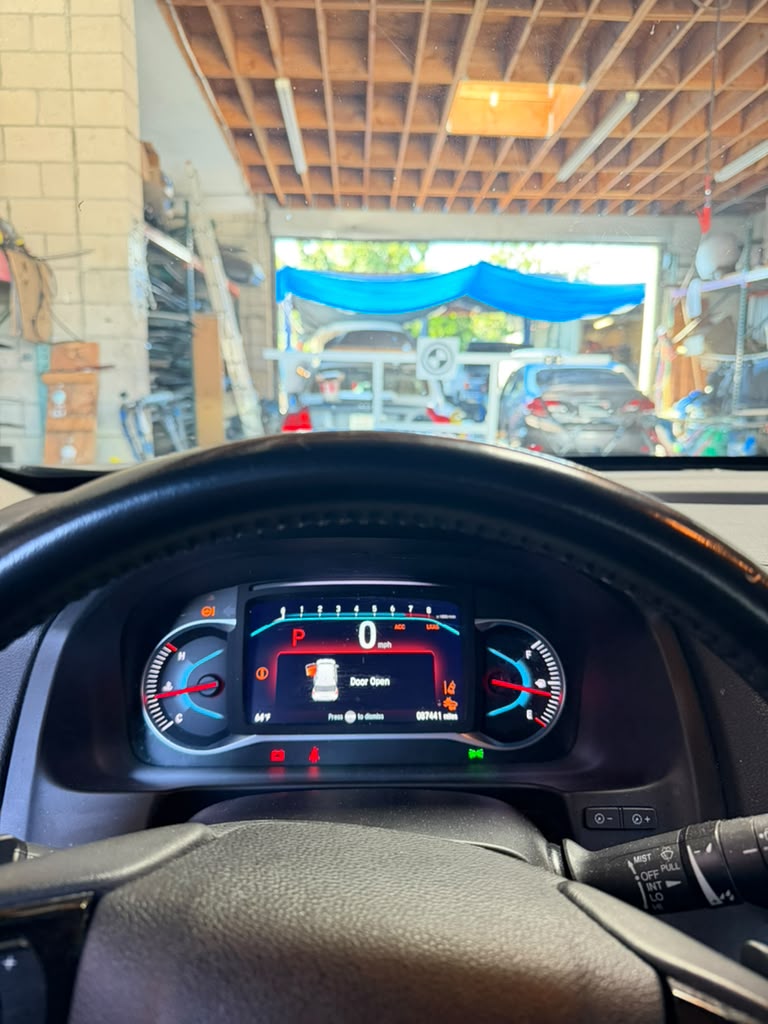 Vehicle cluster during pre-calibration system check